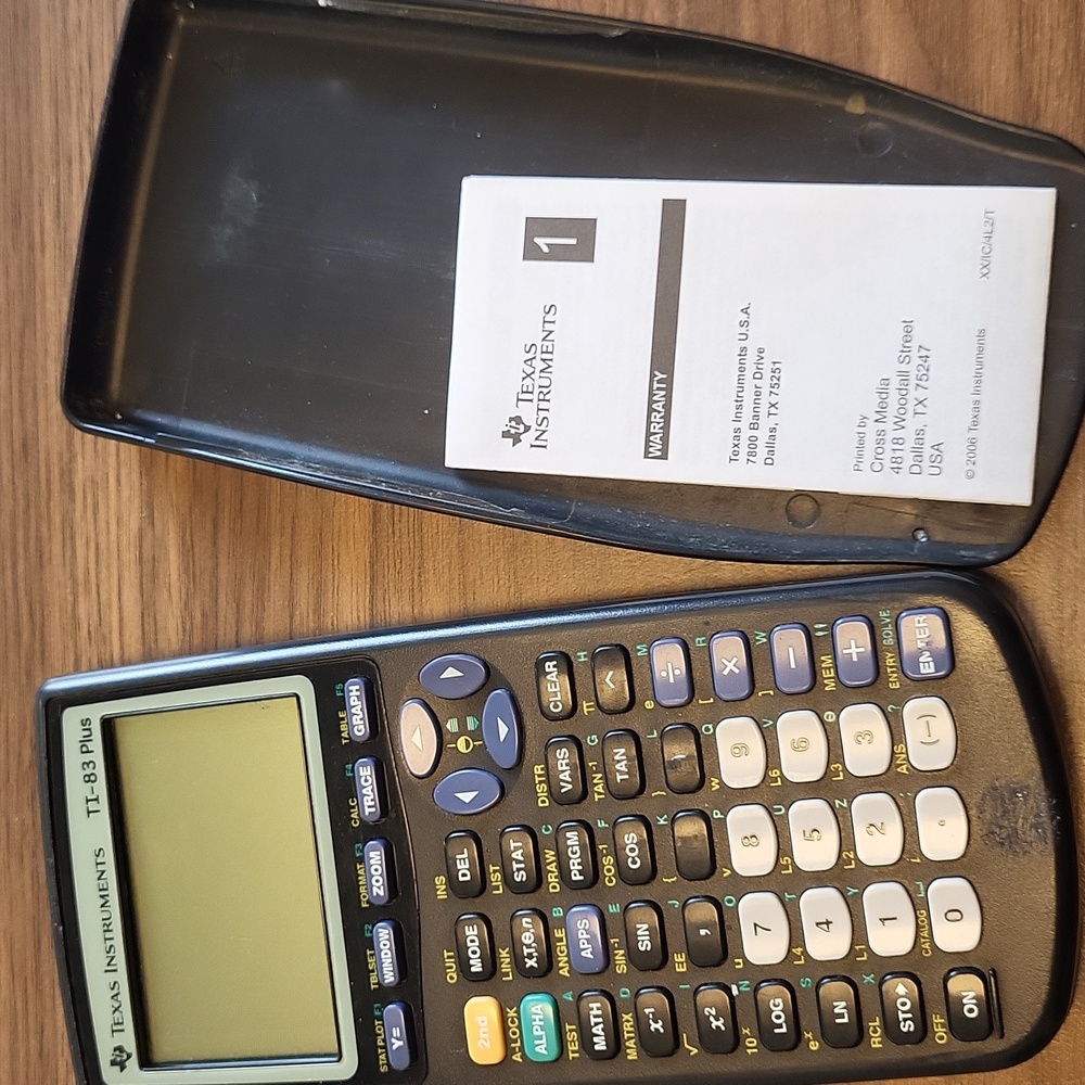 Texas Instruments TI-83 Plus Black Graphing Calculator - Picture 2 of 3